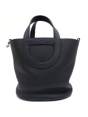 Hermes in the Loop 23 BK Taurillon Clemence Handbag Box Bag